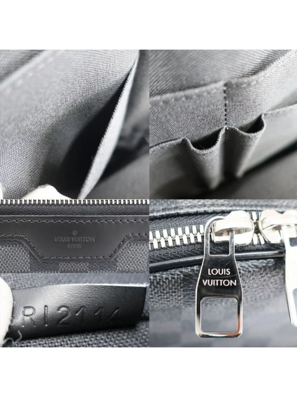 Louis Vuitton Ten Michael Backpack Damier Graphite Black Silver